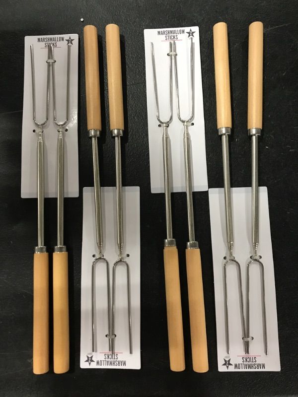 Photo 1 of [4 Packs] Telescoping Marshmallow Sticks-2pcs
