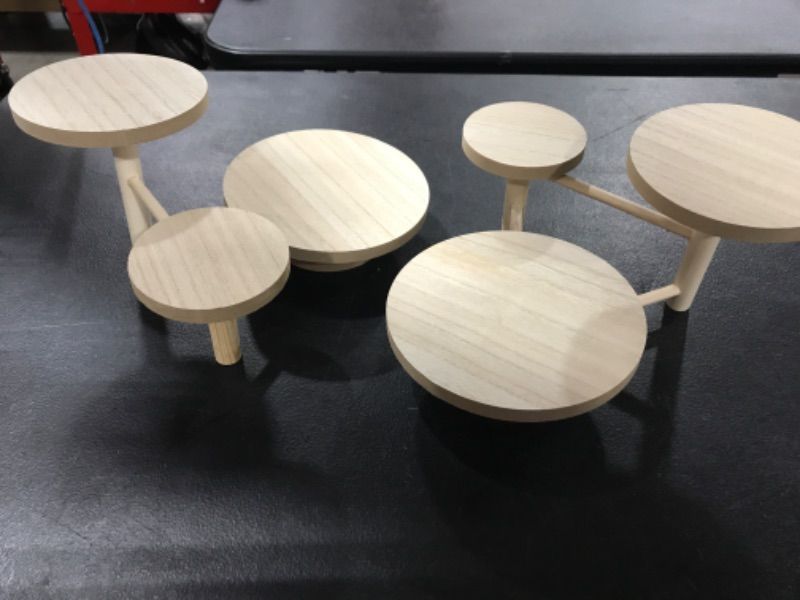 Photo 1 of [2 Pack] Target 3 Tier Wooden Plant Stands