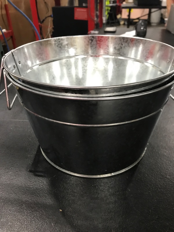 Photo 3 of [2 Pack] Metal Beverage Buckets