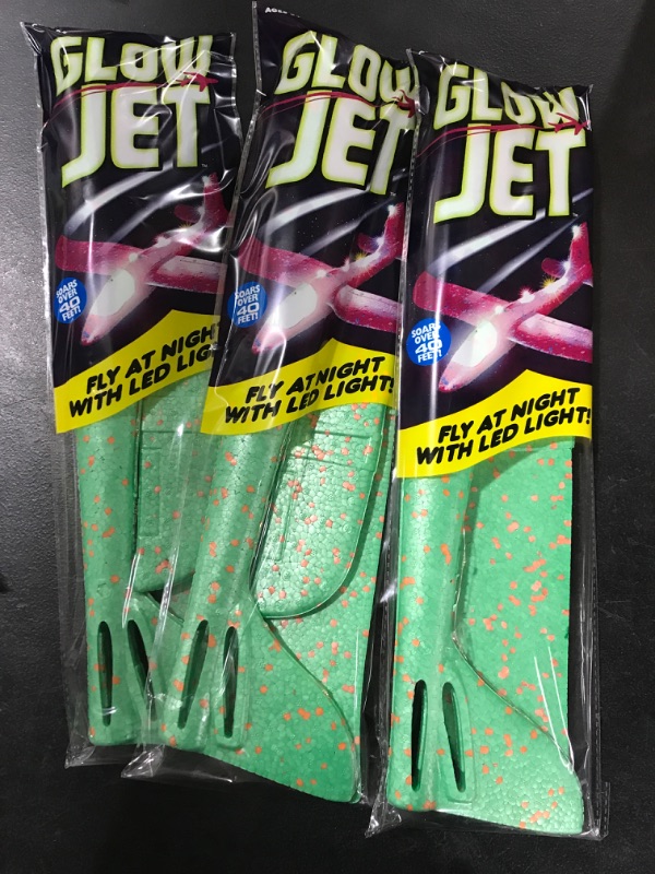 Photo 1 of [3 Pack] Glow Jet Flyers with LED Light- Soars over 40ft.