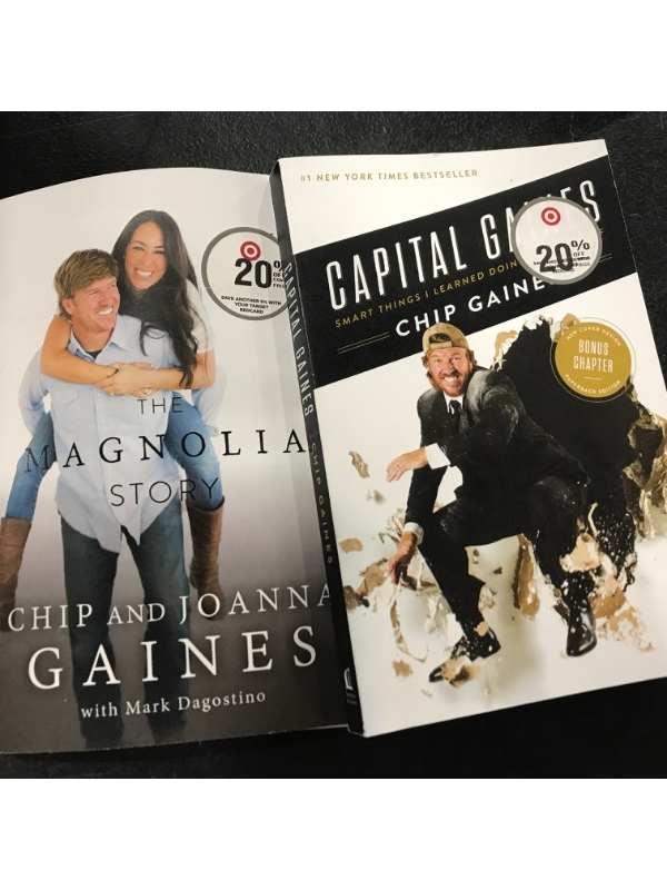 Photo 1 of [2 Pack] Magnolia Story -  by Chip Gaines & Joanna Gaines & Capital Gaines: Smart Things I Learned Doing Stupid Stuff by Chip Gaines (Paperback)