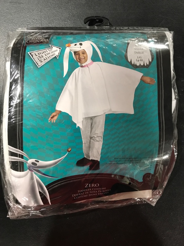 Photo 2 of [Size L 4/6] Boy's Zero Classic Costume - the Nightmare Before Christmas