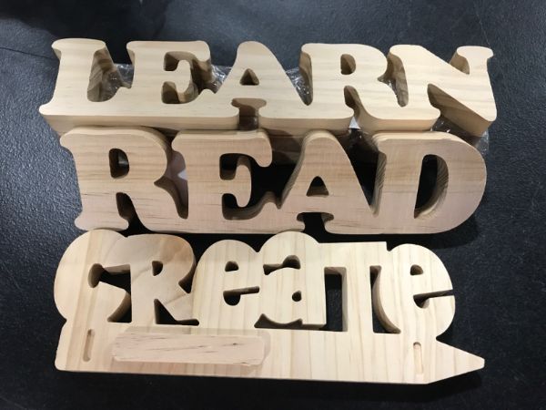 Photo 1 of [5 Pcs] Learning Wooden Words- Ready to DIY!!!