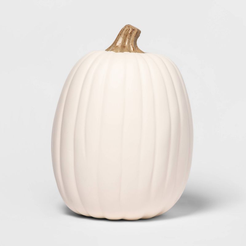 Photo 1 of 13" Carvable Faux Halloween Pumpkin Cream - Hyde & EEK! Boutique™

