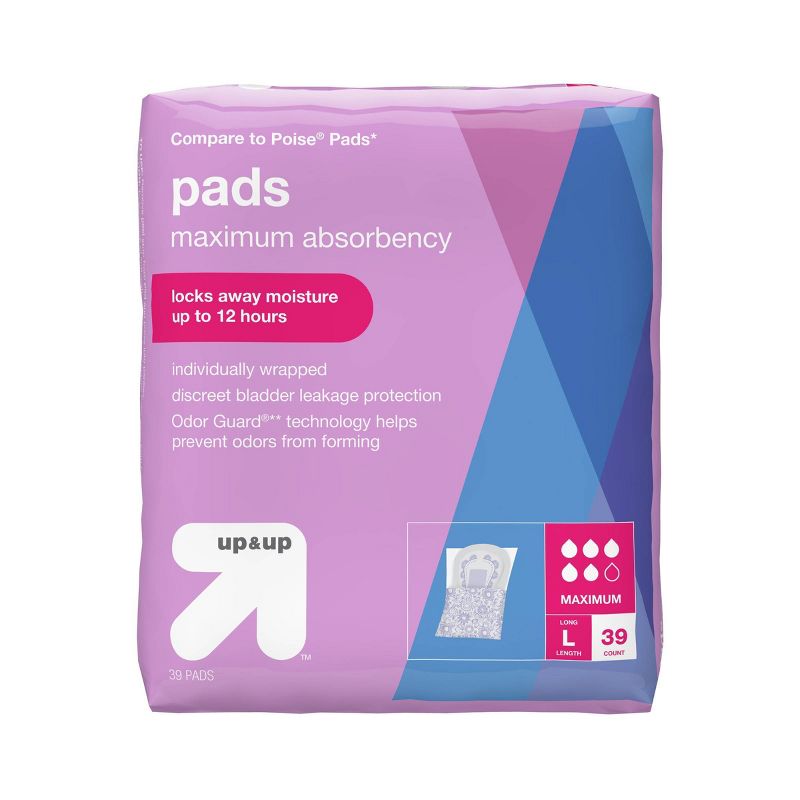 Photo 1 of Incontinence Pads - Maximum Absorbency - Long - 39ct - up & up™