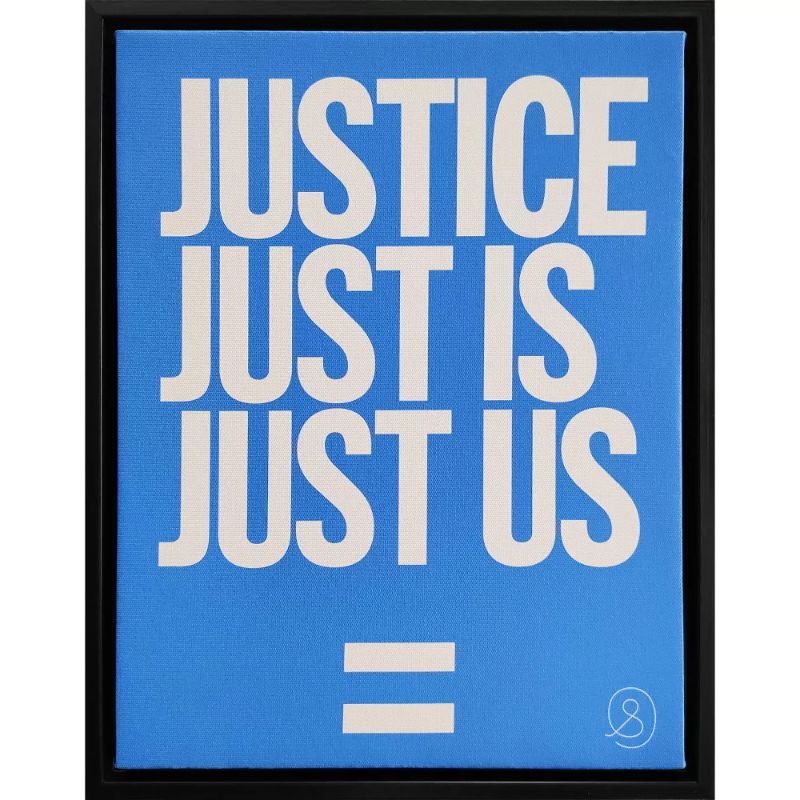 Photo 1 of 10" x 13" Justice is Us Framed Wall Canvas - Tré Seals

