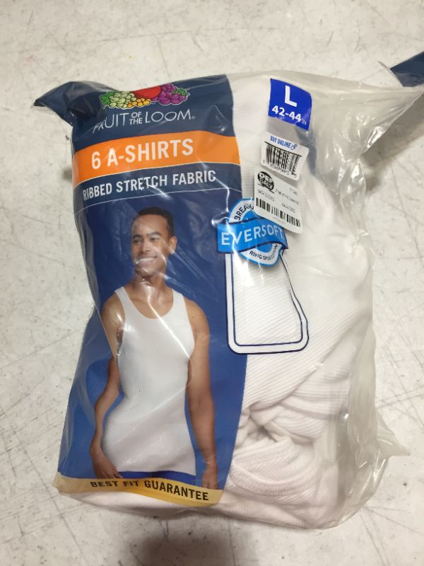 Photo 2 of Fruit of the Loom® Men's 6pk Tank White
LG