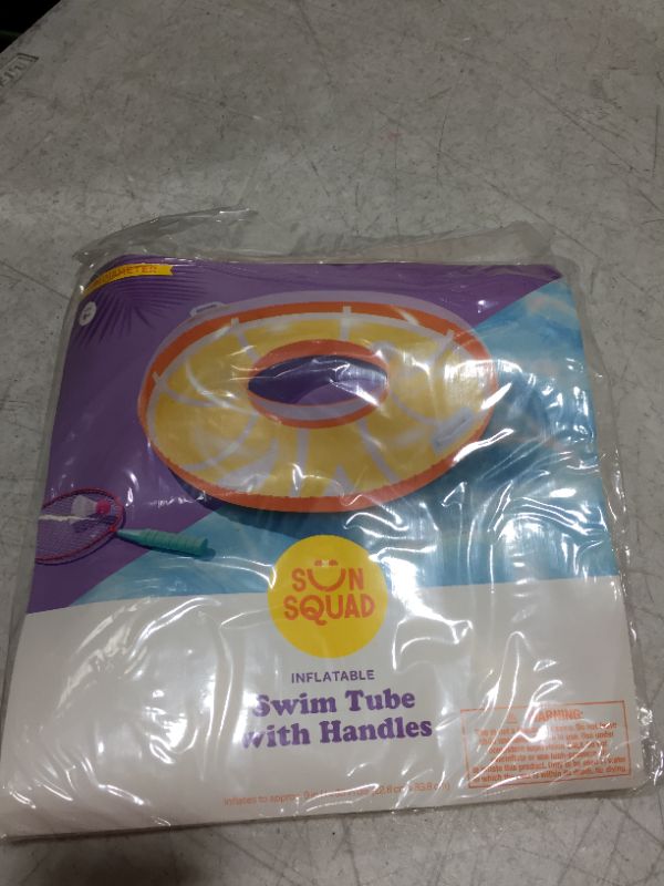 Photo 1 of 33" Swim Tube Orange with Handles - Sun Squad™


