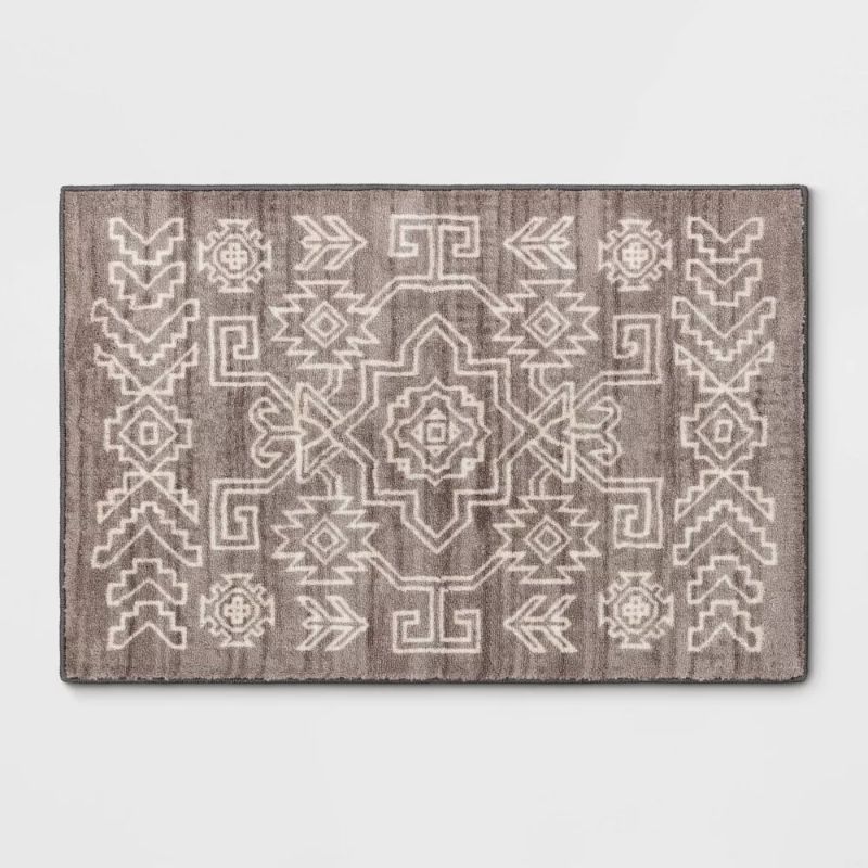 Photo 1 of 2'x3' Global Persian Style Accent Rug Gray - Threshold™

