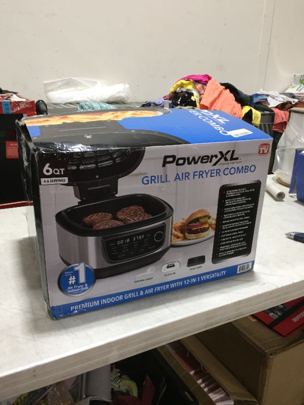 Photo 2 of PowerXL 6Qt Grill Air Fryer Combo