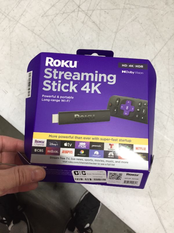 Photo 3 of Streaming Stick 4K Streaming Device 4K/HDR/Dolby Vision with Roku Voice Remote