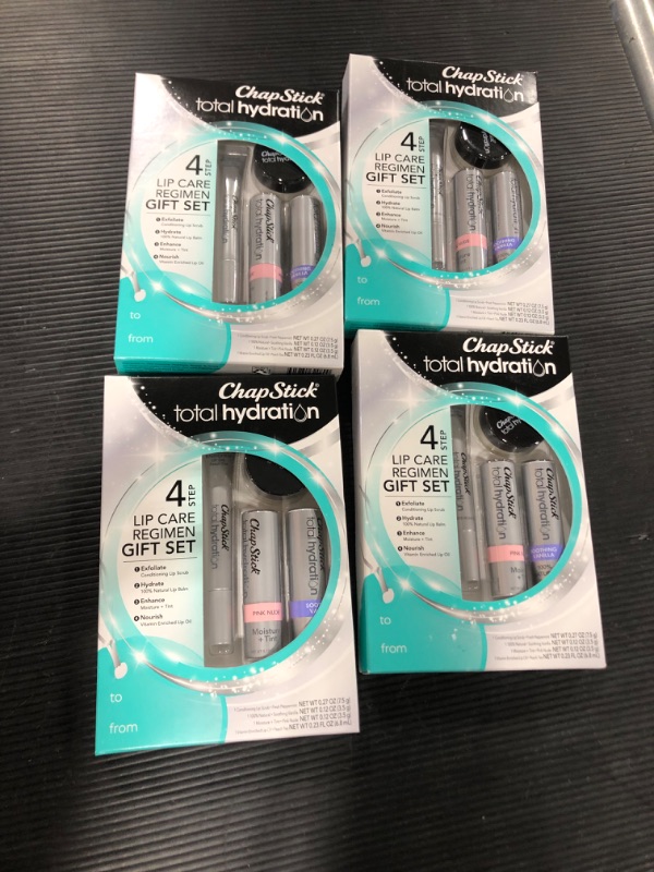 Photo 2 of 4 PACK OF ChapStick Total Hydration Lip Kit Gift Set
