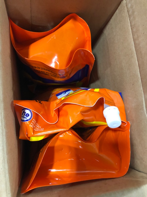 Photo 3 of  (Pack of 3) Tide Laundry Detergent Liquid Soap Pouches, High Efficiency (HE), Original Scent, 45 Fl Oz