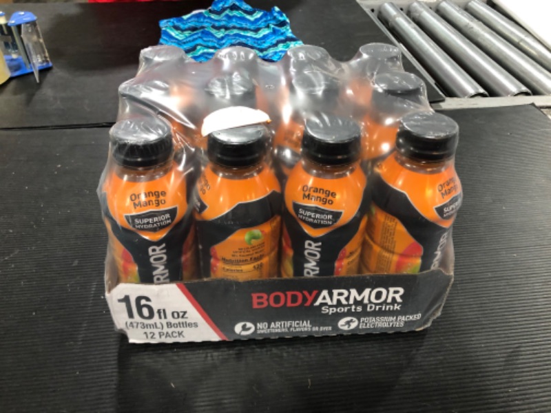 Photo 2 of 12 PACK OF Body Armor Super Drink, Orange Mango - 16 oz