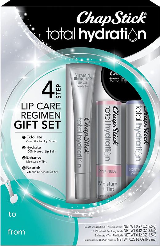 Photo 1 of 13 PACK OF ChapStick Total Hydration Lip Kit Gift Set, Lip Moisturizer, Lip Scrub and Lip Balm Set 
