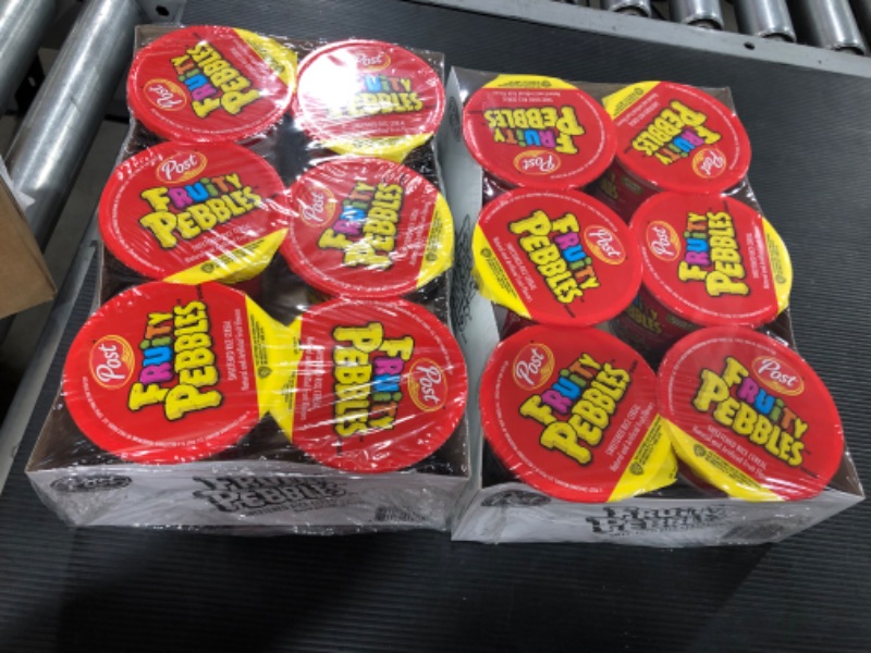 Photo 1 of 12 pack of Post Fruity Pebbles Cereal Cups 2oz
