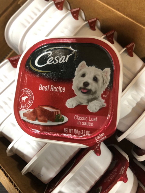 Photo 2 of 24 pack Cesar Canine Cuisine, Beef Recipe, Classic Loaf in Sauce - 100 g