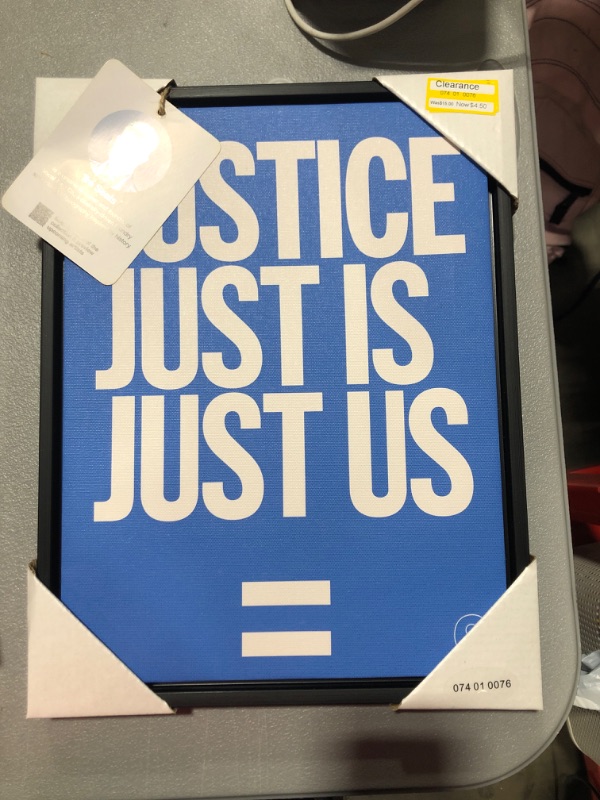 Photo 2 of 10 X 13 Justice Is Us Framed Wall Canvas - Tr © Seals