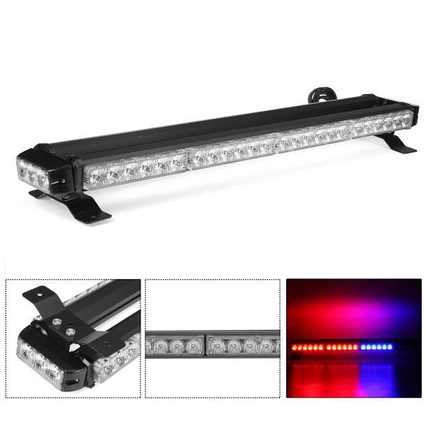 Photo 1 of 144W/162W LED Roof Top Strobe Lights, High Visibility Emergency Safety Warning IP67 Waterproof LED Strobe Light bar for 12V Snow Plow, Trucks, Construction Vehicles
