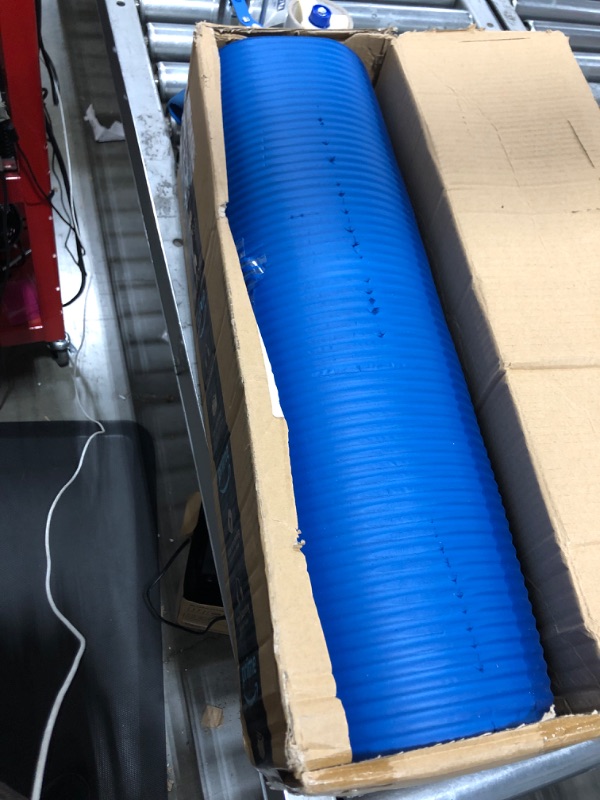 Photo 2 of 1/2-Inch Extra Thick Exercise Mat with Carrying Strap, Blue