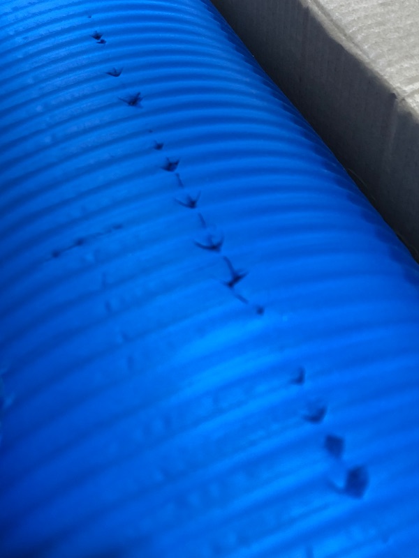 Photo 1 of 1/2-Inch Extra Thick Exercise Mat with Carrying Strap, Blue