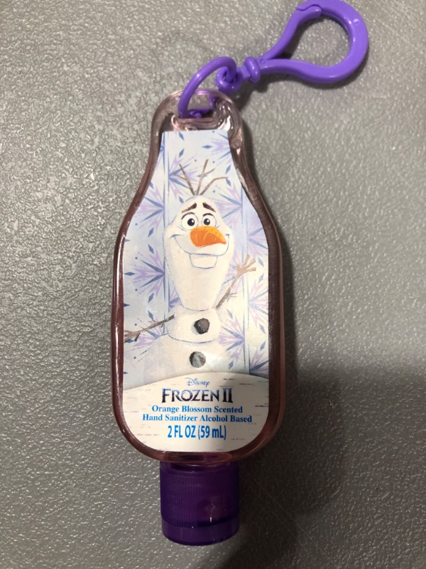 Photo 2 of 12-  2 FL OZ bottles of Disney Frozen hand sanitizer