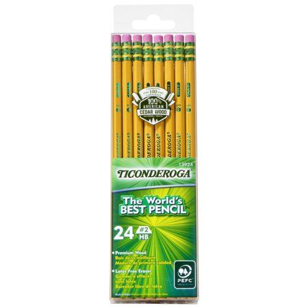 Photo 1 of 3 packs of 24 Dixon Ticonderoga No. 2 Pencils