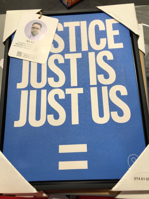 Photo 2 of 10 X 13 Justice Is Us Framed Wall Canvas - Tr © Seals
