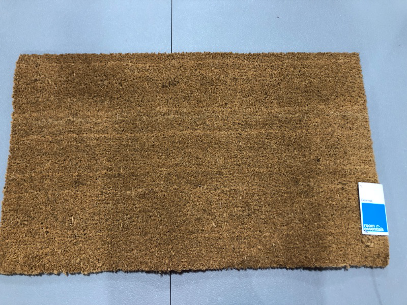 Photo 1 of 1'6"x2'6" Solid Doormat Beige - Room Essentials™