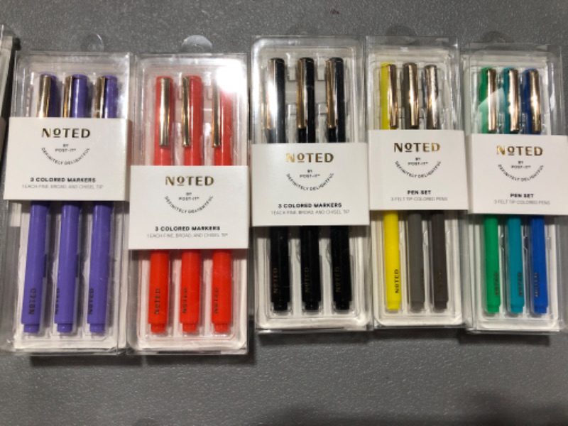 Photo 1 of Post-It Pen Sets- 5 various sets