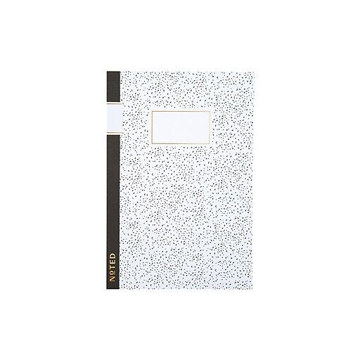 Photo 1 of Noted by Post-it® Black and White Dot Design, Notebook, 5.75" X 8.5" (NTD5-N58-DOT)