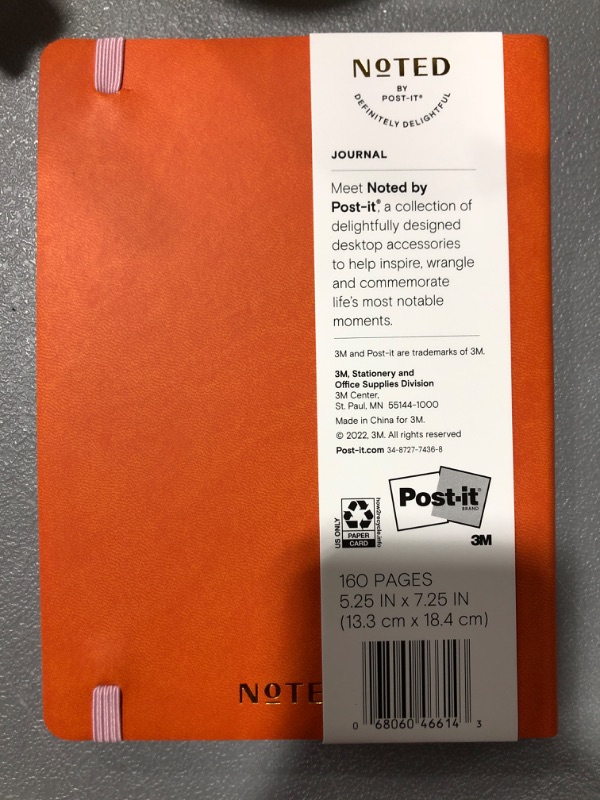 Photo 1 of Noted by Post-it® Orange Journal, 5.25" X 7.25" (NTD5-JN-PK)