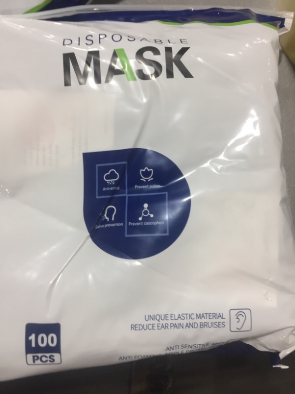Photo 1 of 100 pcs Black Disposable Face Masks