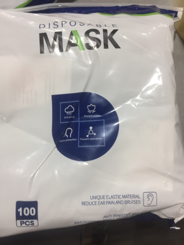 Photo 2 of 100 pcs Black Disposable Face Masks