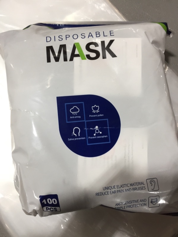 Photo 2 of 100 pcs Black Disposable Face Masks