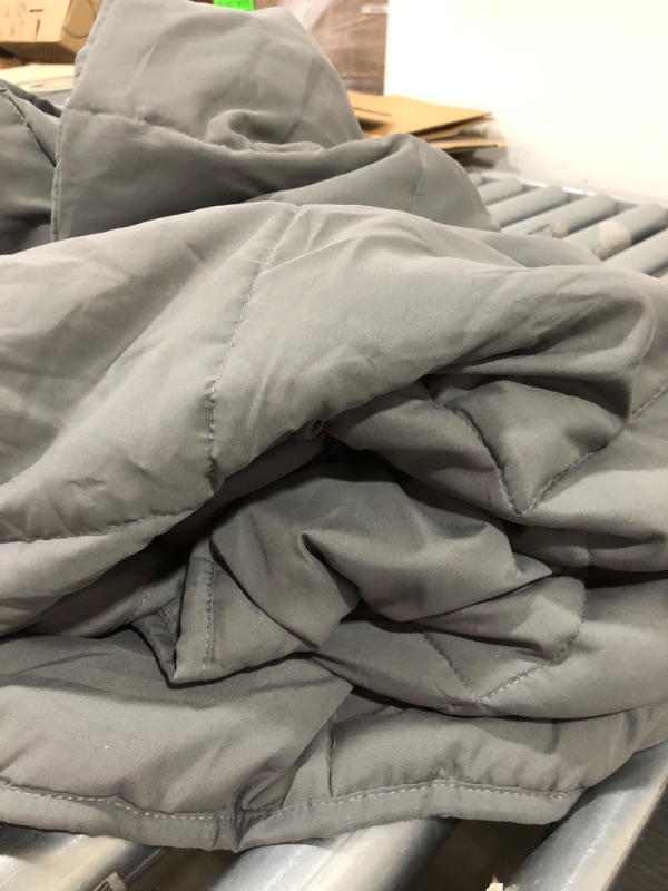 Photo 1 of 48"x72" Essentials Weighted Blanket Gray - Tranquility 12 LBS


