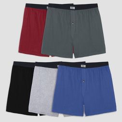 Photo 1 of Fruit of the Loom Men's Knit Boxers - Colors May Vary SIZE L 

