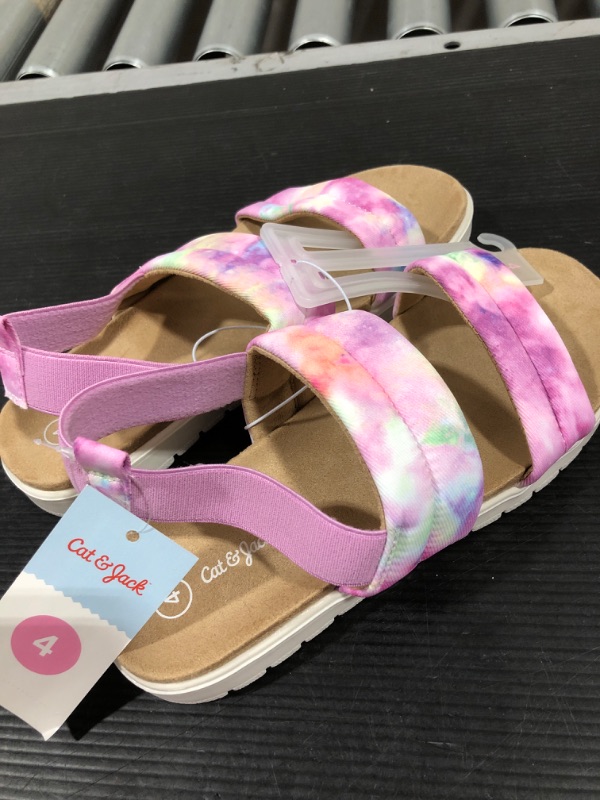 Photo 2 of Girls' Hazel Slip-On Pull-On Footbed Sandals - Cat & Jack™ SIZE 4 

