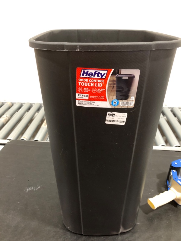 Photo 1 of 13gal Odor Block Waste Gray - Hefty *MISSING LID*

