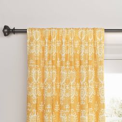 Photo 1 of 1pc Blackout Printed Matelasse Window Curtain Panel - Threshold™

