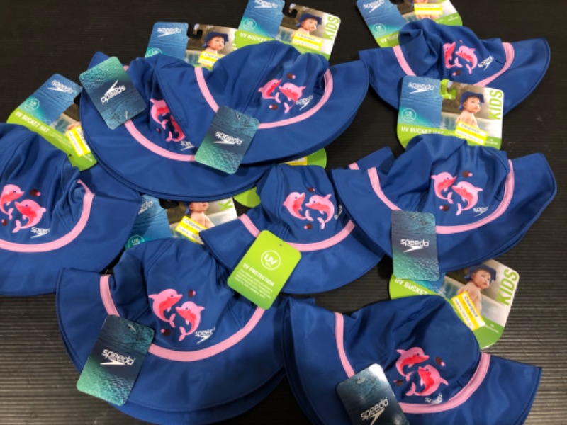 Photo 2 of BUNDLE OF 8 TODDLER SPEEDO UV 50+ BUCKET HATS *SIZES S-XL*