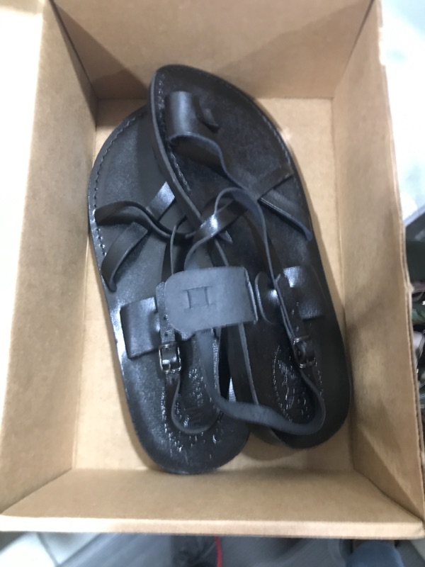 Photo 1 of BLACK SANDALS 
SIZE 47