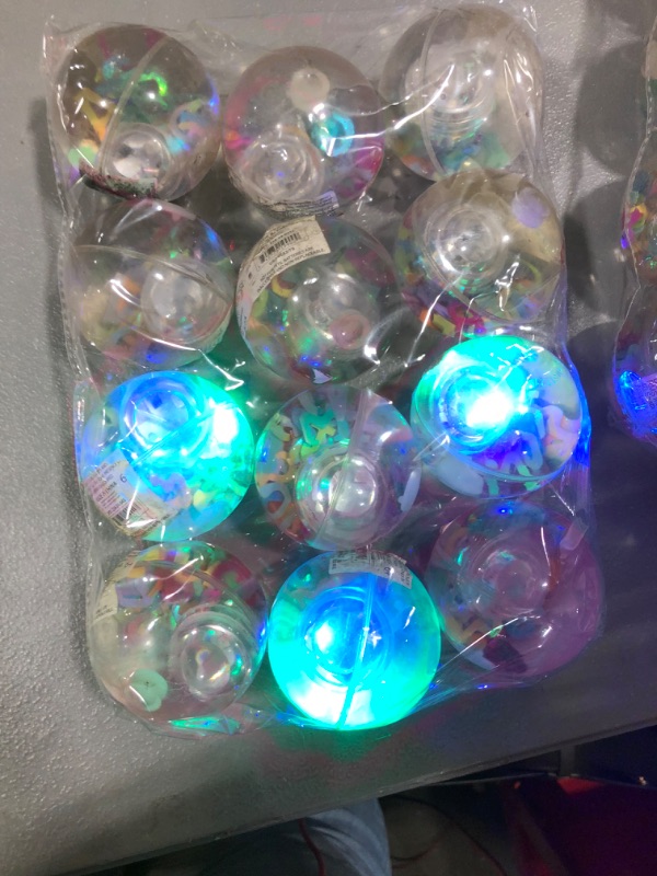 Photo 1 of 12 PACK OF LIGHT UP BALLS 