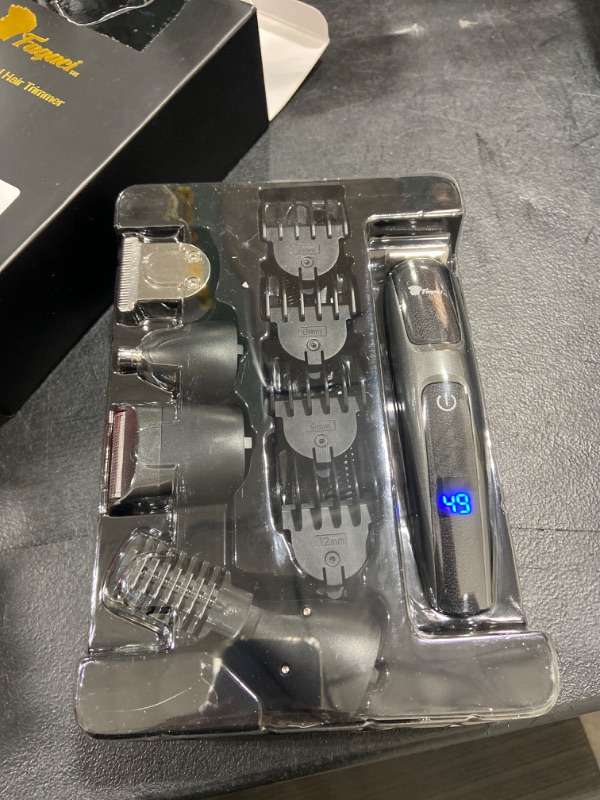 Photo 1 of Fagaci Gentle with Skin 5 in 1 Hair Trimmer, Waterproof Ball Trimmer for Men with Turbo Speed, Quick Charge Body Hair Trimmer for Facial, Pubic, Groin, Electric Hair Beard Trimmer for Men Professional

