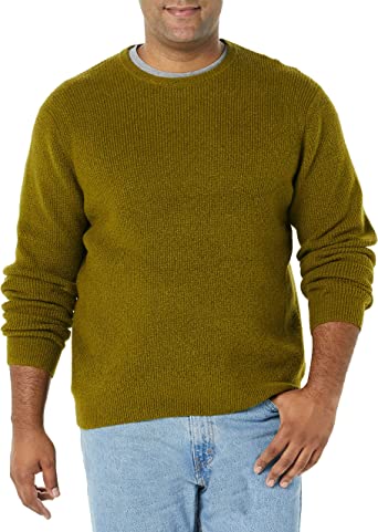 Photo 1 of Amazon Essentials Men's Long-Sleeve Soft Touch Waffle Stitch Crewneck Sweater
SIZE L 