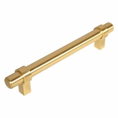 Photo 1 of 10 PACK Cosmas 161-128bb Brushed Brass Cabinet Bar Handle Pull - 5' Inch (128mm) Hole Centers
