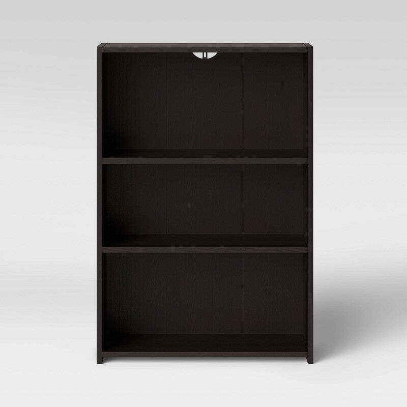 Photo 1 of 3 Shelf Bookcase Espresso Brown - Room Essentials
