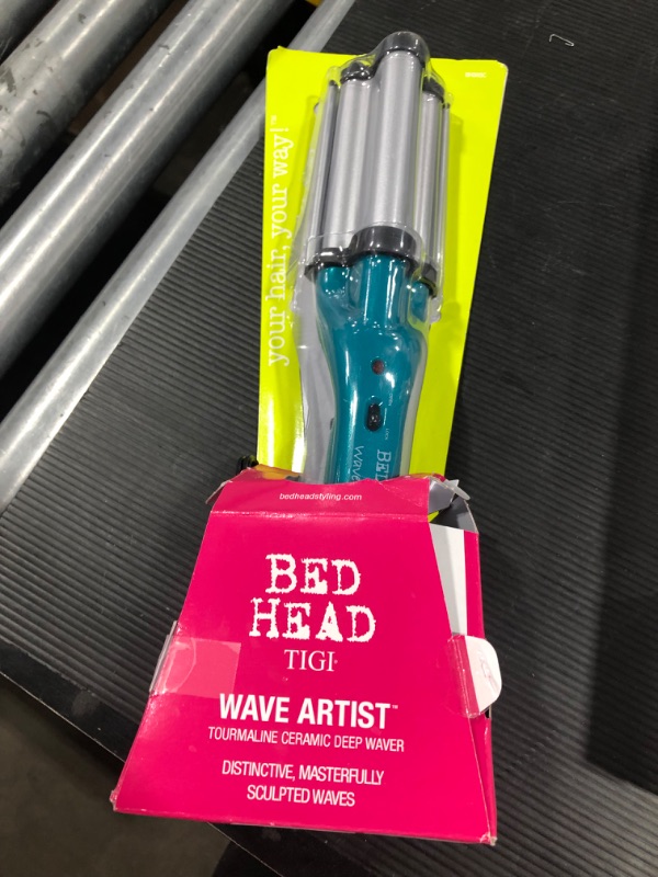 Photo 2 of Bed Head Tourmaline Ceramic Deep Hair Waver, Turquoise (1820804)
