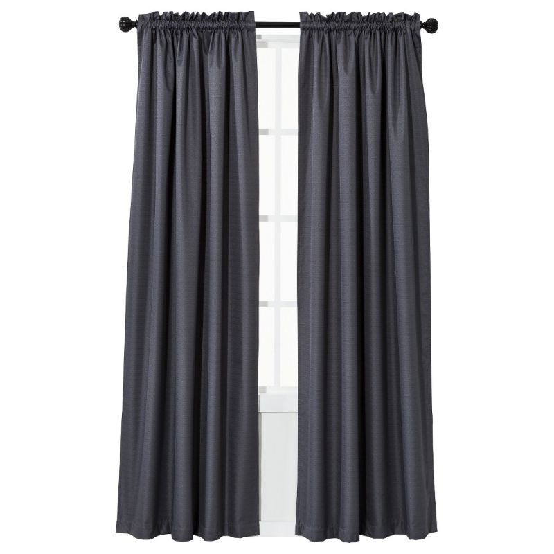 Photo 1 of 1pc 42"x84" Blackout Braxton Thermaback Window Curtain Panel - Eclipse
Color: gray