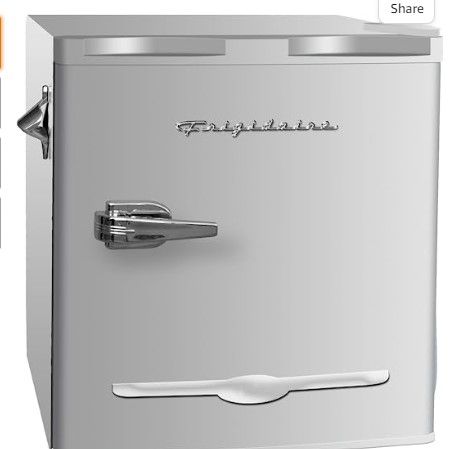 Photo 1 of Frigidaire 1.6 Cu Ft. Retro Compact Refrigerator with Side Bottle Opener EFR176, gray 